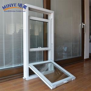 Quality Weather Resistance PVC Hung Windows Vertical Sliding Hung Window 1.5mm Lining wholesale