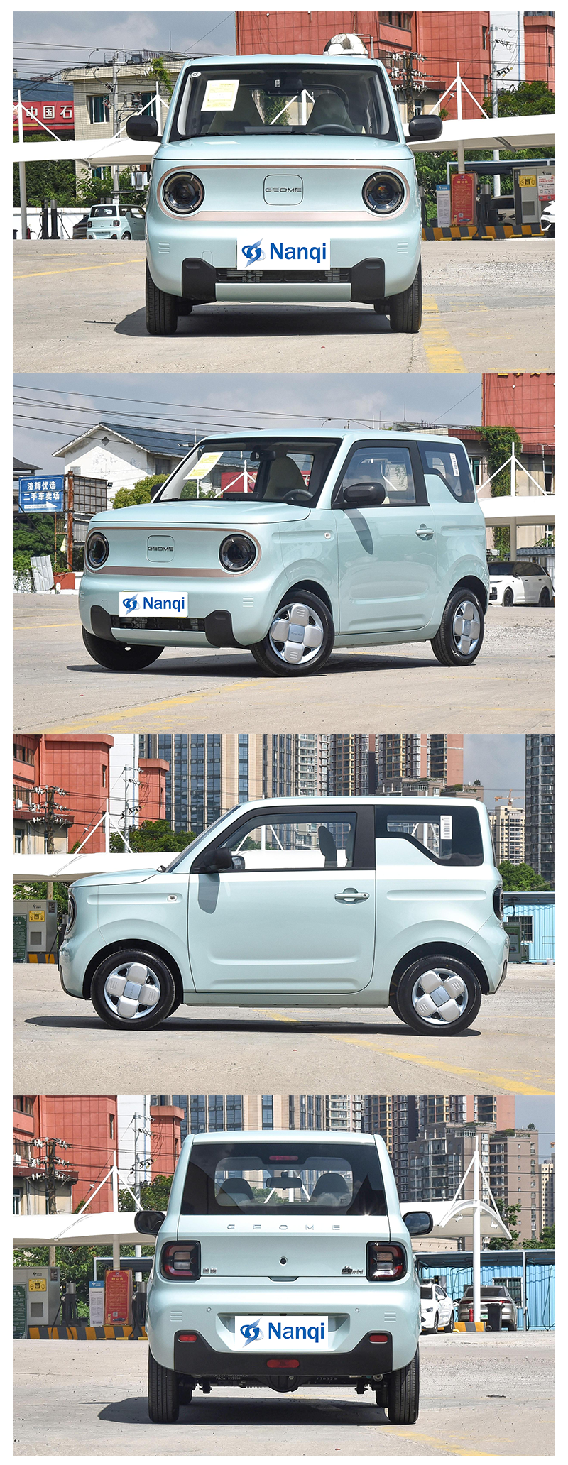 4 Seater Geely Panda Mini Electric Car 100Km/H Lithium Iron Phosphate Battery