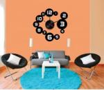 Fashion Design Vinyl Wall Sticker Clock For Home Decoration 10A091