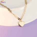 Adjustable Womens Engraved Heart Pendant Bracelet
