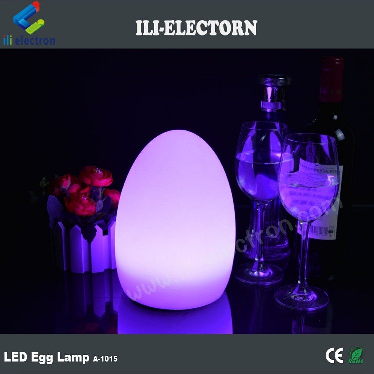 plastic egg lamp /illuminated table lamp /led lighted egg lamp