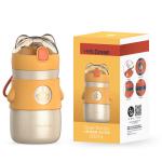 Personalized 300ml Travel Insulated Kids Water Bottle Cup With Straw