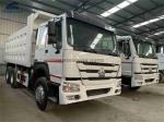 25-30 Tons Used Commercial Trucks , Second Hand Tractor 371hp Hw76 Model Cabin