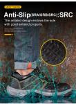 Genuine Leather Industrial Safety Shoes Mens Summer Shoes With Holes