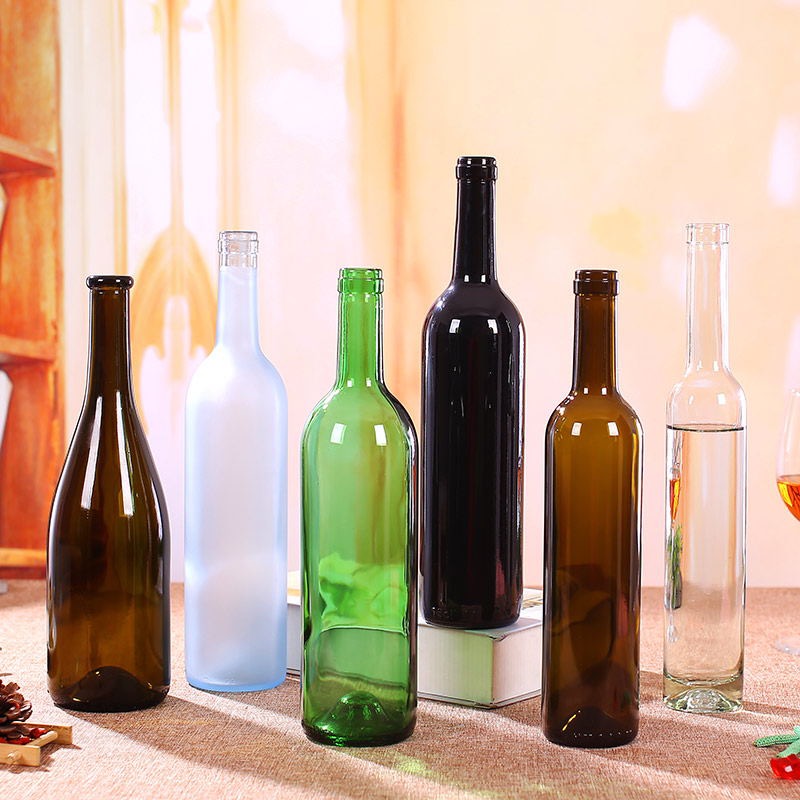 Hot Stamping Clear 750ml Bordeaux Glass Bottle for Cabernet Sauvignon Wine Packaging