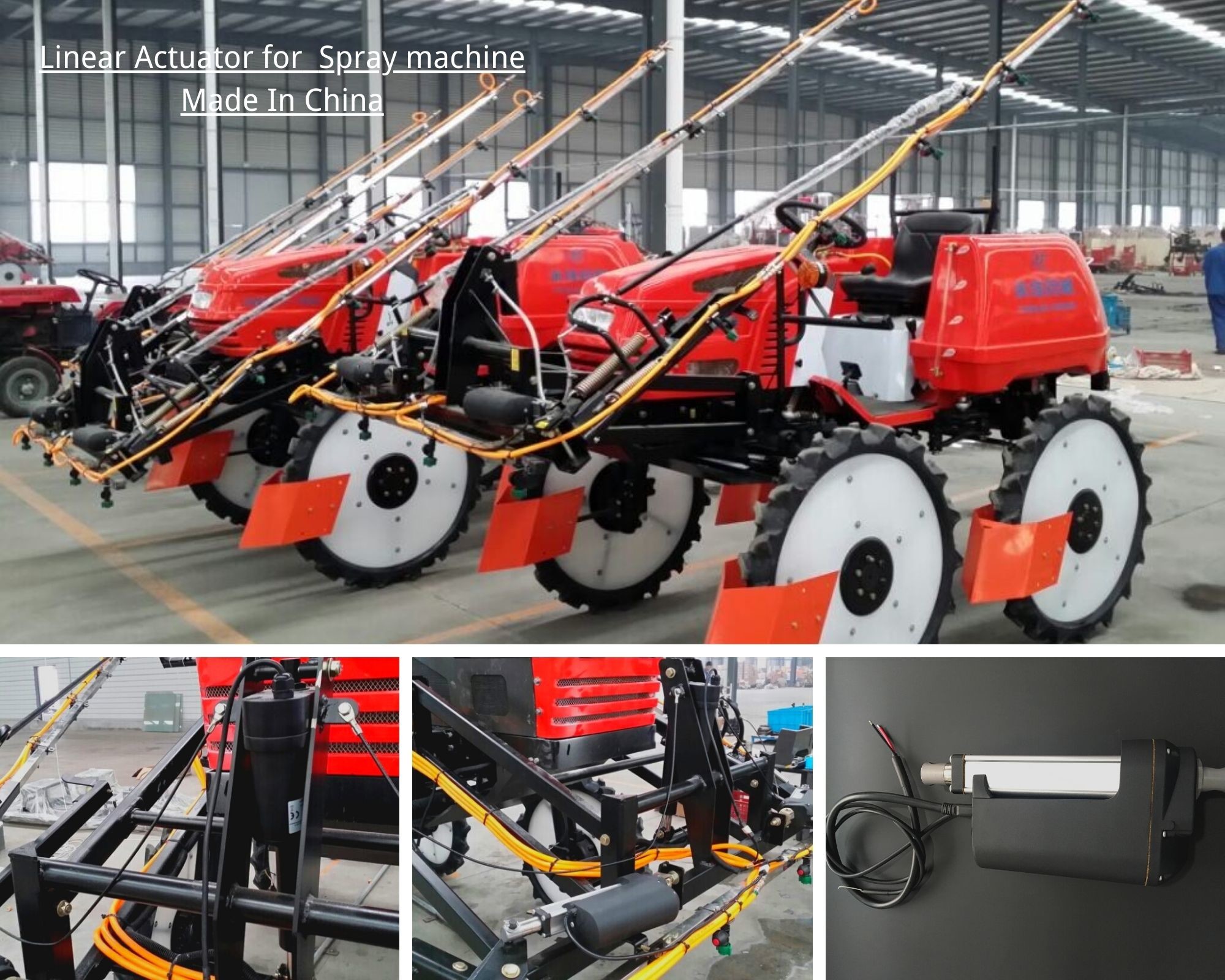 linear actuator snow plow lift 12v dc motor, customize stroke length , ip66