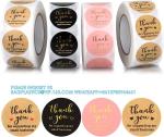 Thank You Round Stickers For Supporting My Small Business Adhesive Labels, 3