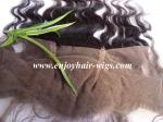 Peruvian virgin remy hair lace frontal 13''x4'' ,natural color body wave 10''-24