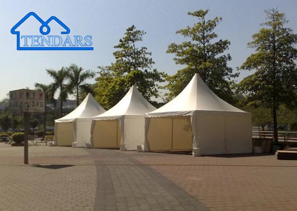 New Design Outdoor Aluminum Alloy Small PVC Cover Pagoda Tent For Wedding Party