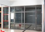 Black Aluminium Horizontal Sliding Windows Floor To Side Corrosion Resistant