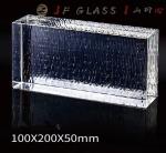 Hotel Clear Float Handrail Pavement 6x8 Glass Block