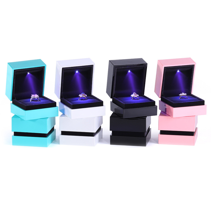 Custom Logo Printing Ring Gift Box , Personalized Paper Box For Ring Display