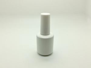 Quality white powder coating gel polish bottle thick tough coating 18ml round gel polish bottle nail polish packaging LESS MOQ wholesale
