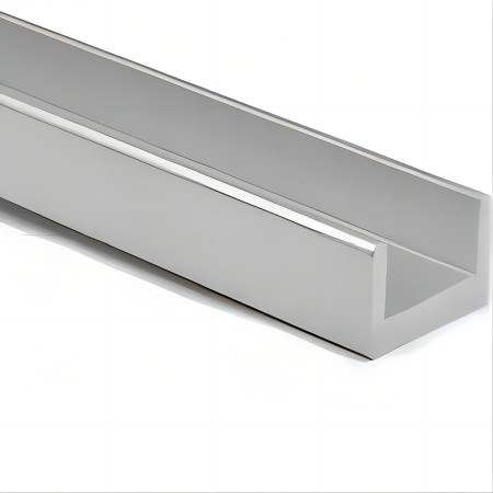 Silver Anodized Aluminum U Channel Channels 6063 6.1m Custom