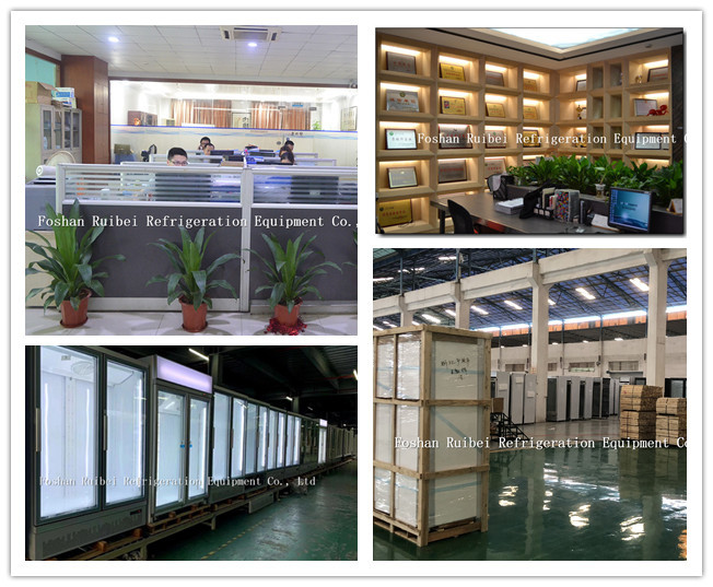 Supermarket 3 glass doors refrigerator drink display cooler yogurt milk refrigerator showcase