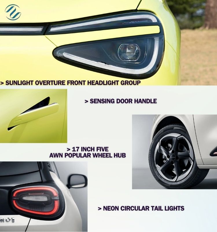 Pure Electric Vehicle Dongfeng Nano 01 2024 330Liter With 140km/h Maximum Speed China New Energy Electric Car