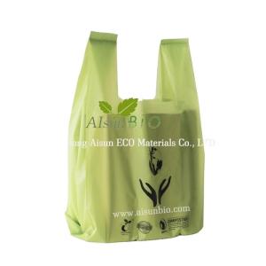 Quality Compostable Carrier PLA Packaging Bag Corn Degradable ODM wholesale