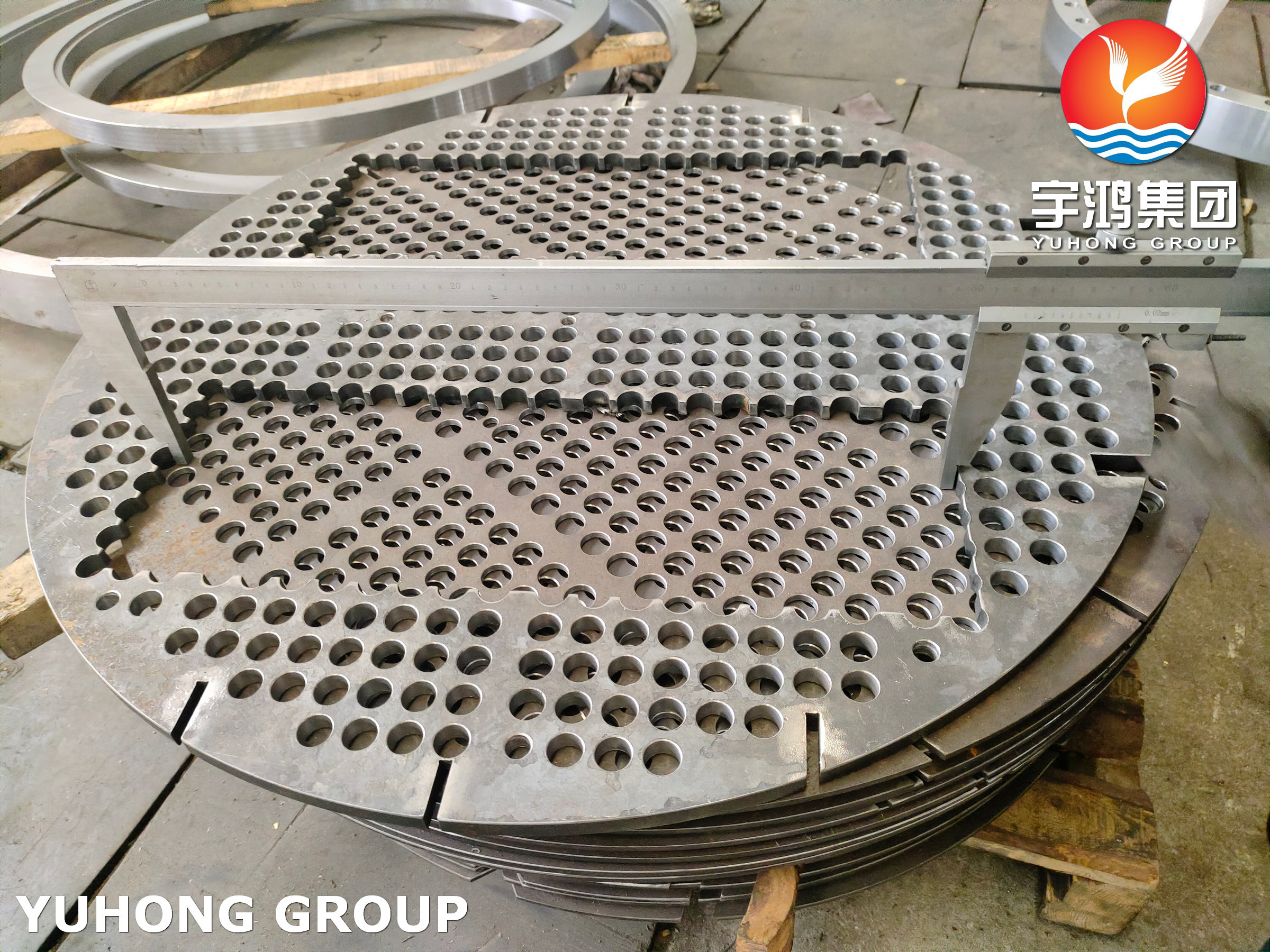 ASTM A266 (ASME SA266) Gr.2 Carbon Steel Baffle Plate Tubesheet for Steam Turbine