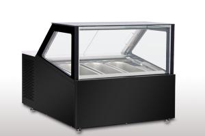 China Counter Top Gelato Showcase Ventilatioin Cooling -16 to -20 degree  4pcs 5L Gelato Pan on sale