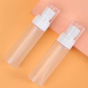Quality 4oz 5oz 100ml PET Sanitizer Bottle Customize Color or Label Transparent Frosted Travel Perfume Spray Bottle for Cosmetic wholesale