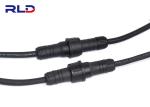 Male Female 4 Pin Waterproof Plug Straight Over Molded Plug 20 - 14AWG