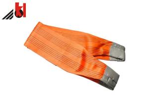 Quality Polyester Eye Lifting Webbing Sling Belt 1 - 10 Ton Safety Factor 5:1 / 6:1 / 7:1 wholesale