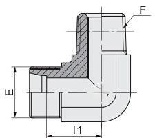 Quality High Pressure 90-Degree Elbow 1CT9 Hydraulic Tube Fittings with Long Working Life wholesale