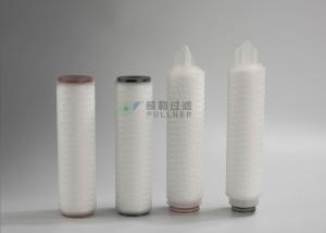 Quality Pleated PES Membrane Filter Cartridge , RO Water Filter Cartridge 0.22um 10&quot; wholesale
