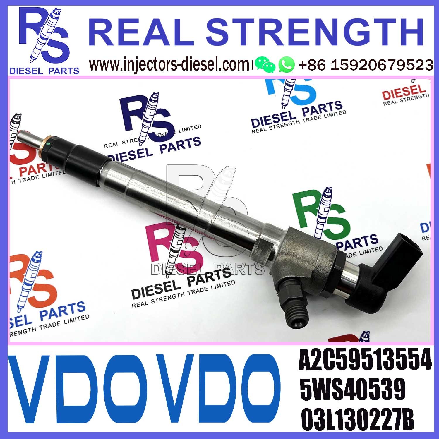 A2C5951355 Diesel Fuel Injector 5WS40539 03L130277B 1.6HDi For SERT SKOOA Audi