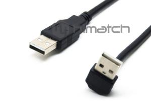 Quality Right Angle High Speed USB 2.0 Cable Assembly Round Shaped USB A Cable wholesale