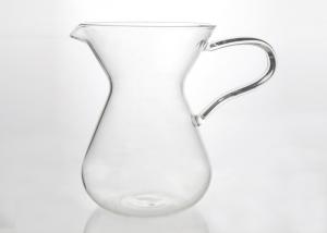 Quality Eco Friendly Handmade Antique Glass Coffee Pots 400ml Heatproof With Handle wholesale