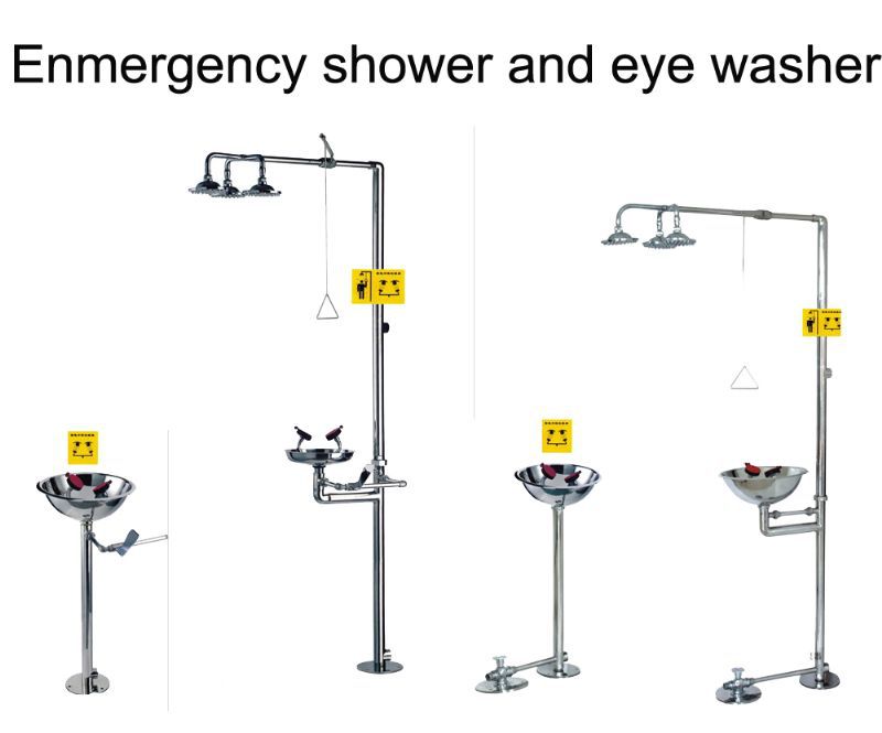 Stable Portable Eyewash Station , Red Lab Emergency Eye Wash Station