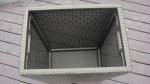 Washable Resin Wicker Storage Box for Indoor Bedroom Decorative