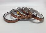 2 Mils Polyimide Film Heat Resistant Wire Tape , Silicone Adhesive Heat Proof