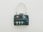 Zinc Alloy TSA Cable Lock / TSA 320 3 Number Combination Cable Lock 80g