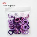 wholesale fashion nylon hair ties 50 pcs per set 3 cm towel high elastic baby
