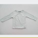 Cotton Wrap Baby Girl Long Sleeve Shirts Brushed Interlock Soft