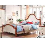 American Rural Style Wooden Double Bed
