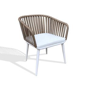 Quality 830mm Height 600mm Depth Rattan Outdoor Chair Steel Frames wholesale