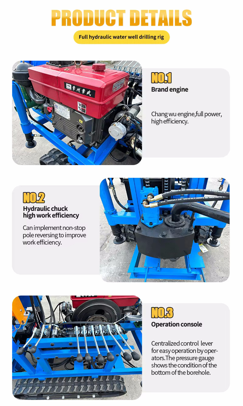 150 Meter Diesel Hydraulic Water Well Drilling Rig/Suitable for Soil and Quicksand Layers
