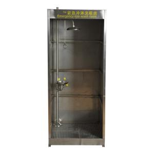 Quality Stainless steel emergency shower room , eyewash Room Eyewash machine stainless steel Emergency body shower Room wholesale