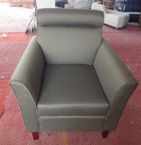 Quality Hotel fabric lounge chair with ottoman ,single sofa LC-0010 wholesale