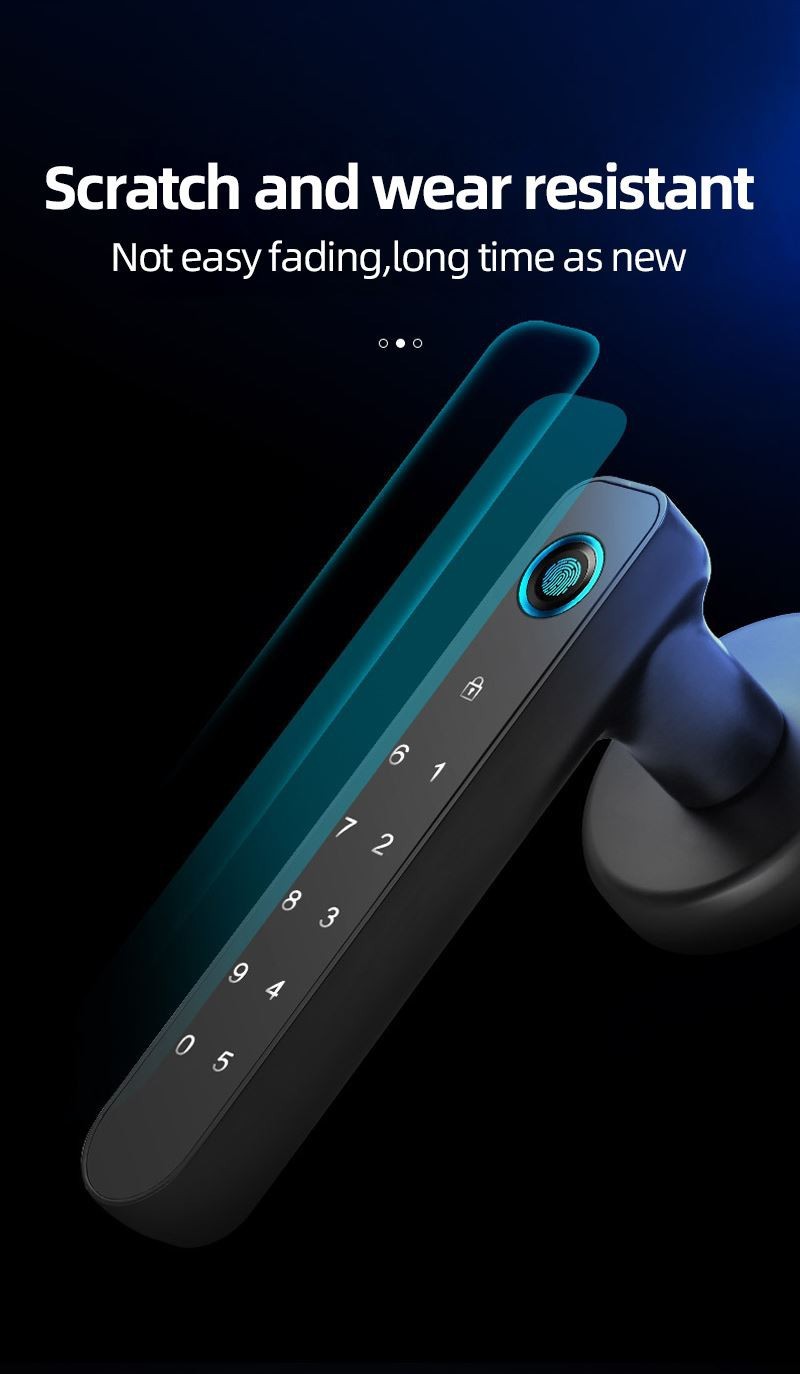 Fingerprint Smart Handle Door Lock Smart Door Lock For Apartments