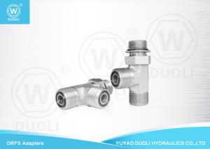 Quality Hydraulic ORFS Male To SAE Male O Ring Boss Hydraulic Fittings Run TEE Adapters wholesale