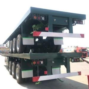 Quality Customizable 2 3 4 Axles 30tons 40 Tons 50 Tons Shipping Container Flatbed Semi Trailer With Tractor Truck wholesale