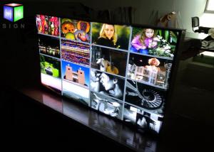 Quality Movie Poster Fabric Slim Aluminum LED Light Box Display Board Low Power Consumption wholesale