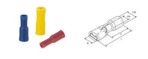 Quality 10A 1.6mm2 Fully Insulated Terminals PVC Insulated Male Female wholesale