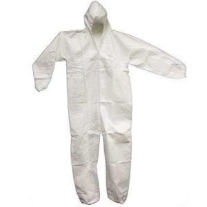Quality Eco Friendly Disposable Protective Coveralls Anti Germs Smooth Inner Lining wholesale