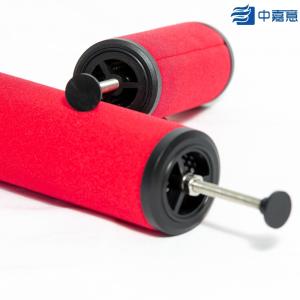 China Red 0.01uM Hankison Filter Element Fiberglass Oil Separator Cartridge on sale