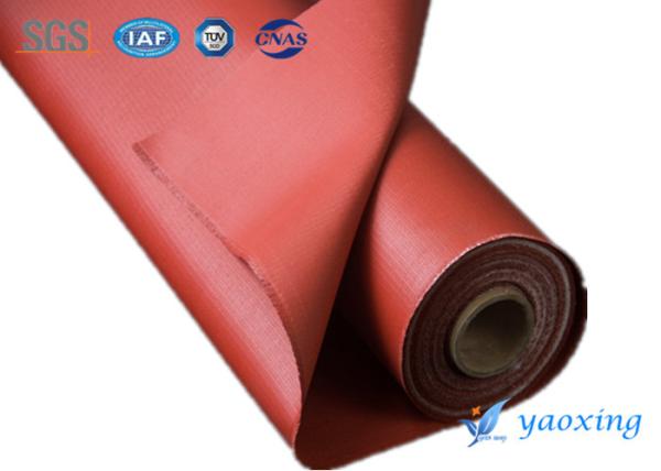 Industrial Silicone Rubber Coated Fiberglass Fabric / Silicone Impregnated